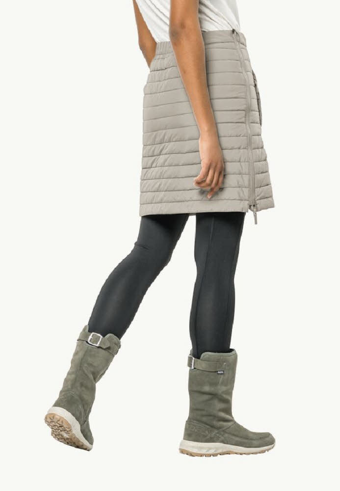 Jack Wolfskin ICEGUARD SKIRT Damen Rock Isolationsrock Winterrock dusty grey