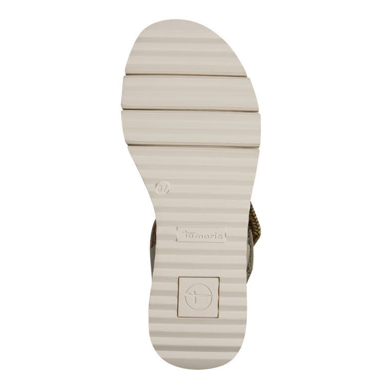 Tamaris Damen Sandalen Sandalette grün