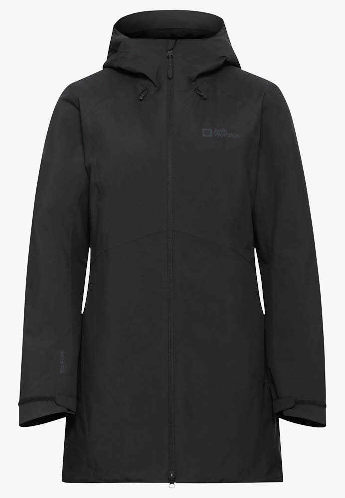 Jack Wolfskin Heidelstein Ins Damen Winterjacke wasserdicht schwarz