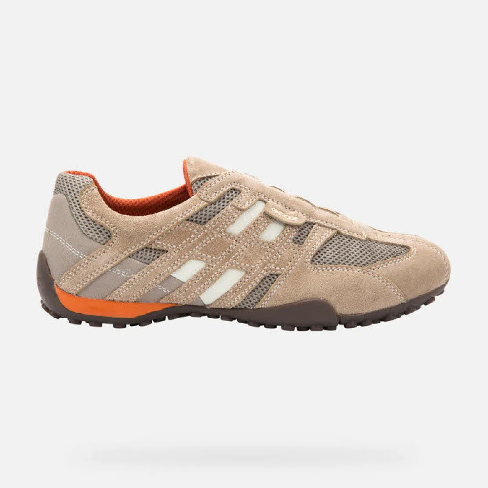 Geox Snake Herren Slip-on-Herrensneaker ohne Schnürung beige