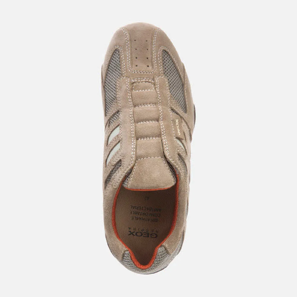 Geox Snake Herren Slip-on-Herrensneaker ohne Schnürung beige