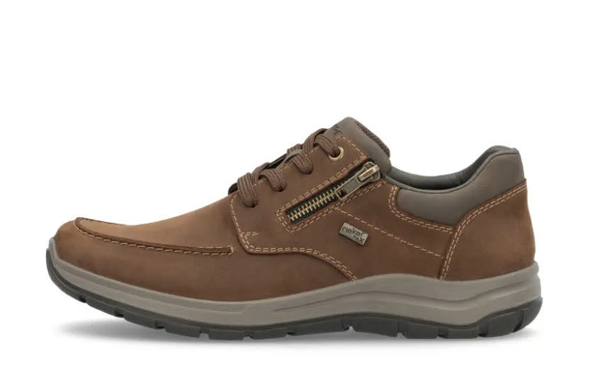 Rieker Herren Schnürschuhe Halbschuhe nougatbraun