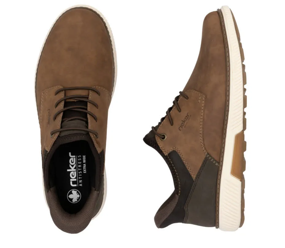 Rieker Herren Halbschuhe Sneaker Schnürer Slipper braun
