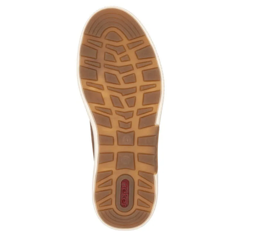 Rieker Herren Halbschuhe Sneaker Schnürer Slipper braun