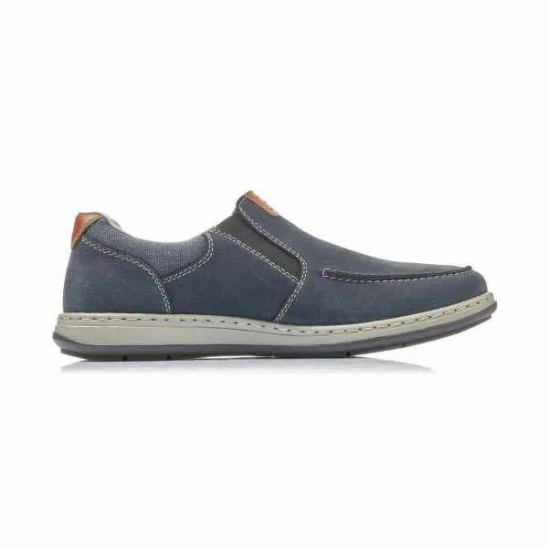 Rieker Slipper Herren Turnschuhe Halbschuhe Sneaker modisch elegant dunkelblau NEU