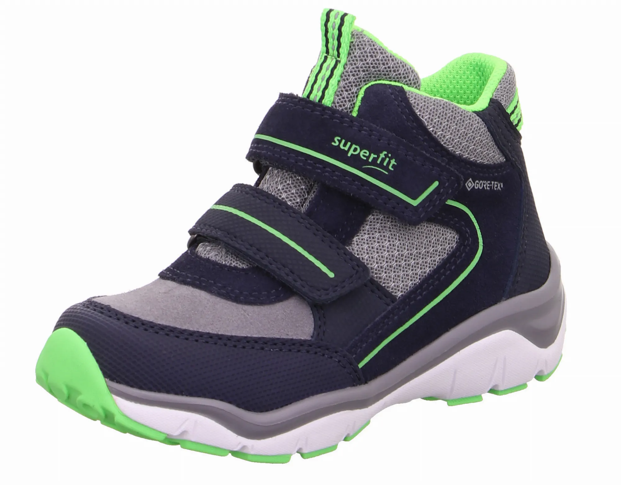 Superfit Sport5 Jungen Gore-Tex Halbschuh Klettverschluss Outdoor blau grün NEU