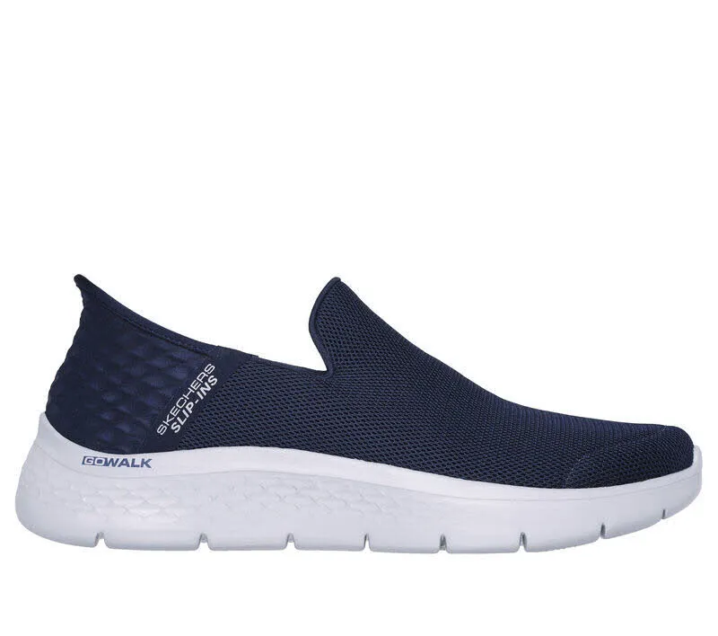 Skechers Go Walk Flex Herren Slip-ins Slipper blau