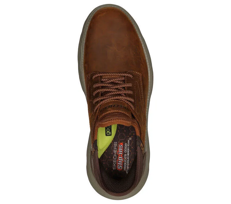 Skechers Garza - Gervin Slip-Ins Slipper Sneaker Herren braun