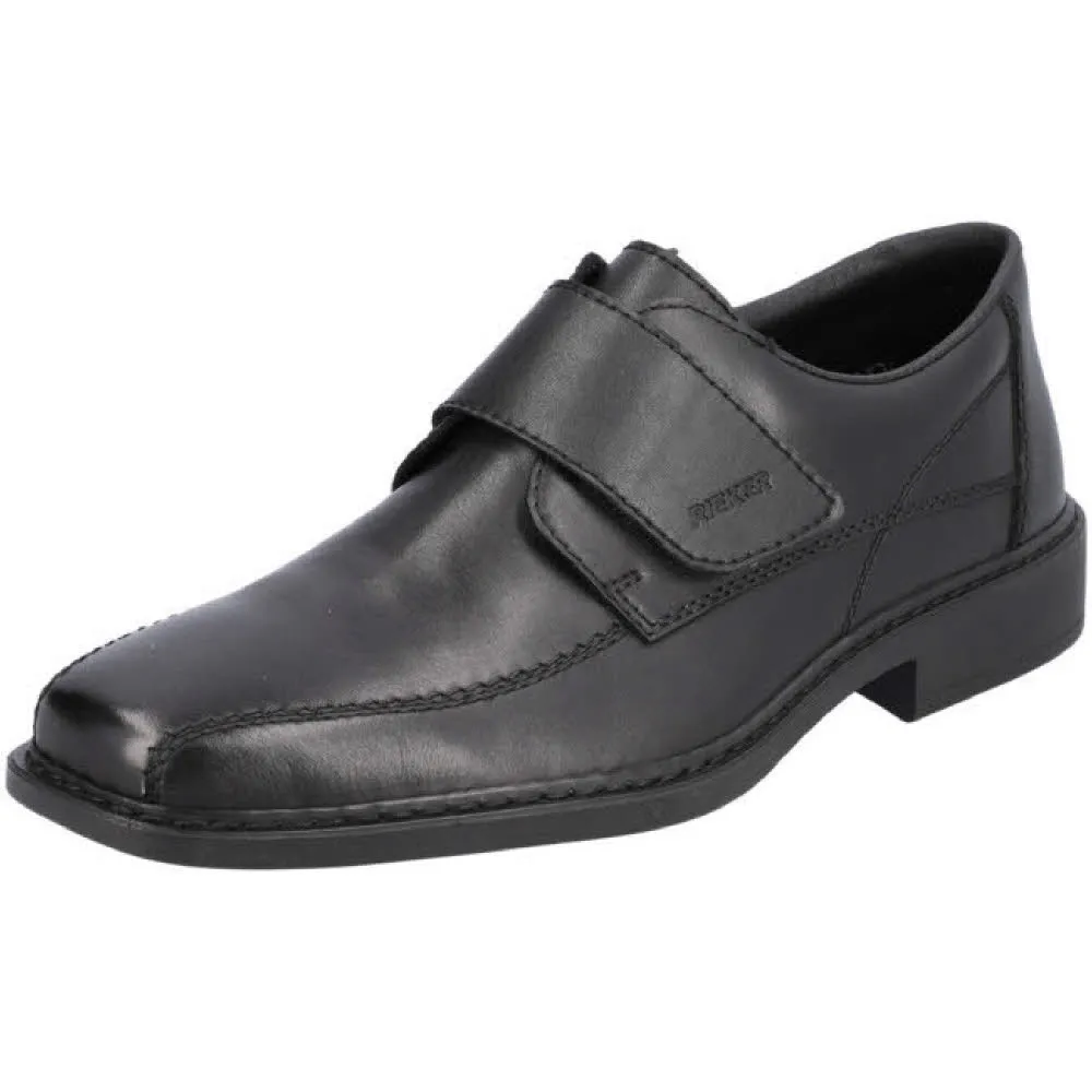 Rieker FSK Herren Halbschuhe Lederschuhe schwarz