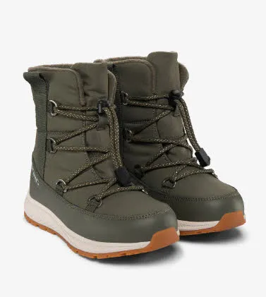 Viking Equip Warm WP SL JR Winterstiefel Kinder Jungen dunkelgrün