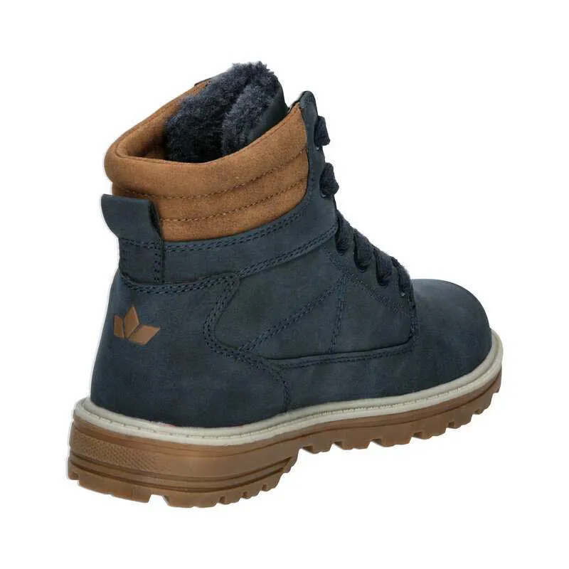 Lico Corner Snowboots Winterstiefeletten Kinder Jungen dunkelblau marine/braun