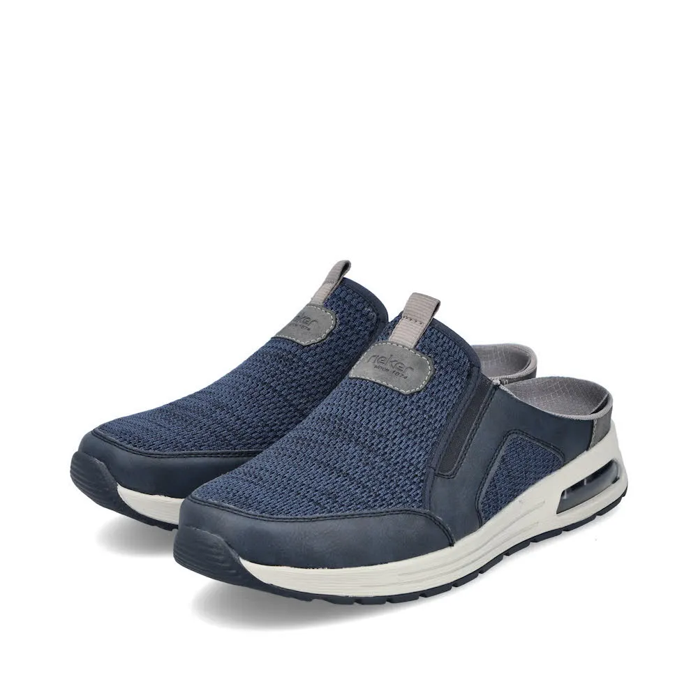 Rieker FSK Herren Halbschuhe Clogs midnight/blau-schwarz
