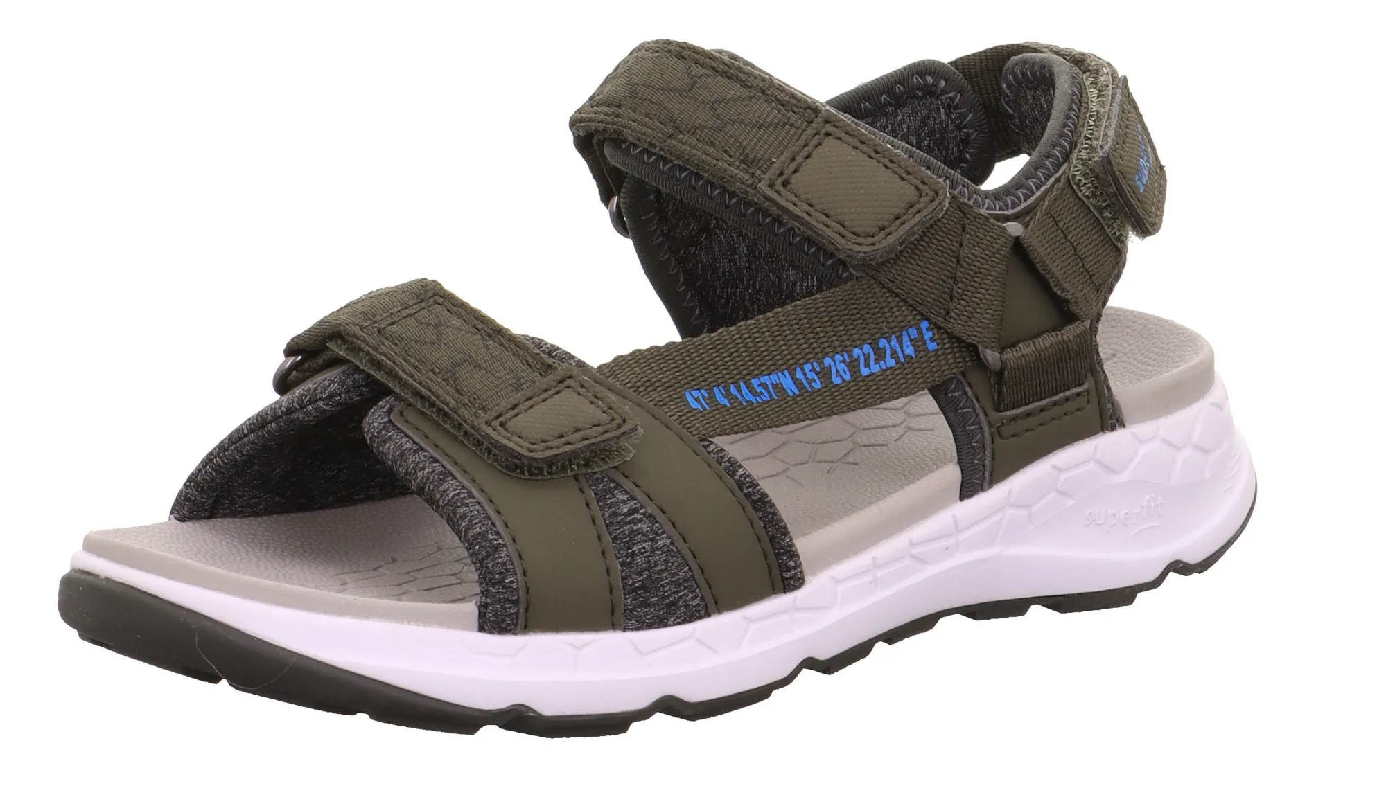 Superfit CRISS CROSS Sandalen Kinder dunkelgrün