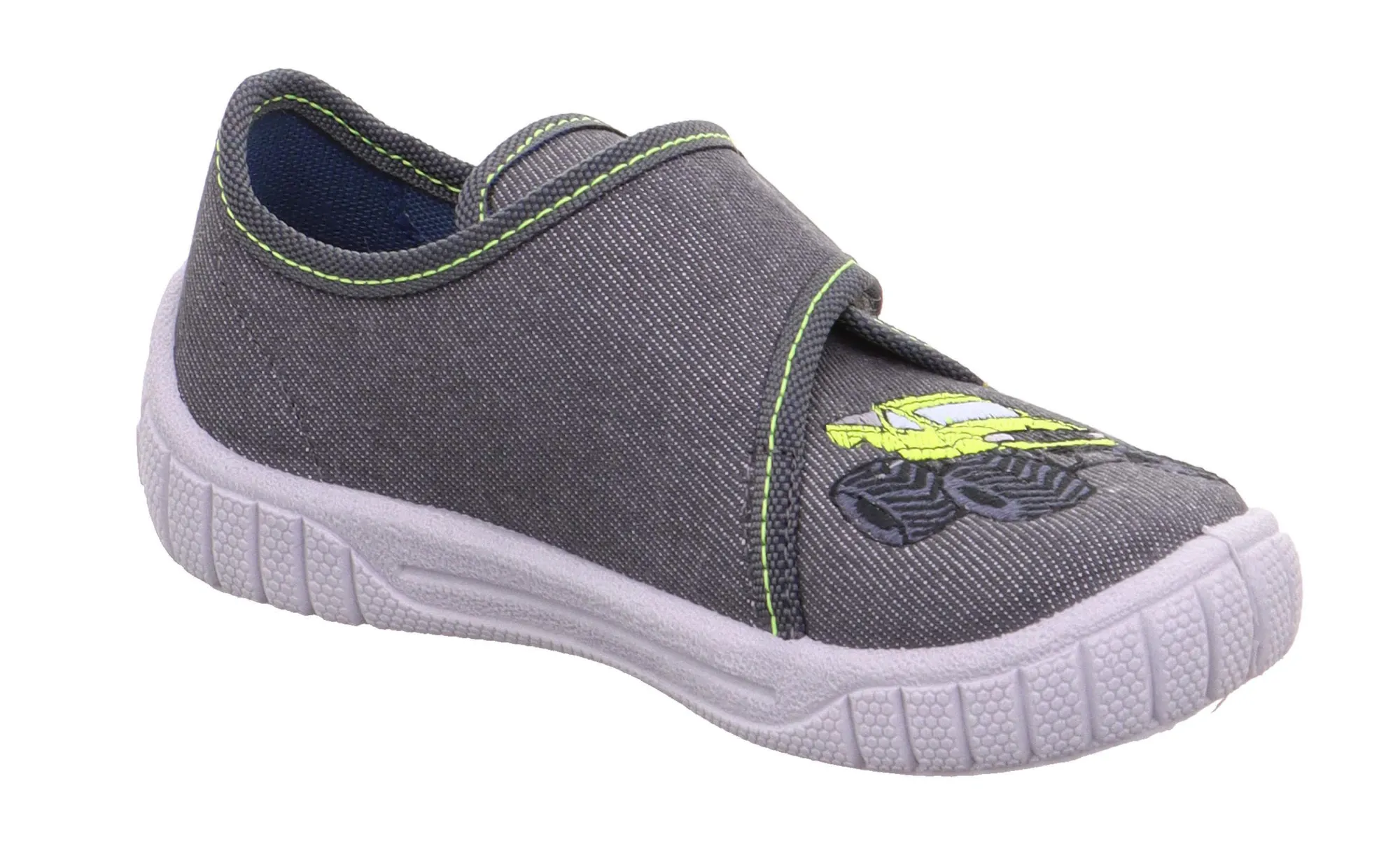 Superfit BILL Haussschuh geschlossen Klettverschluss Kinder grau