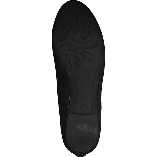 Marco Tozzi Damen Ballerina schwarz