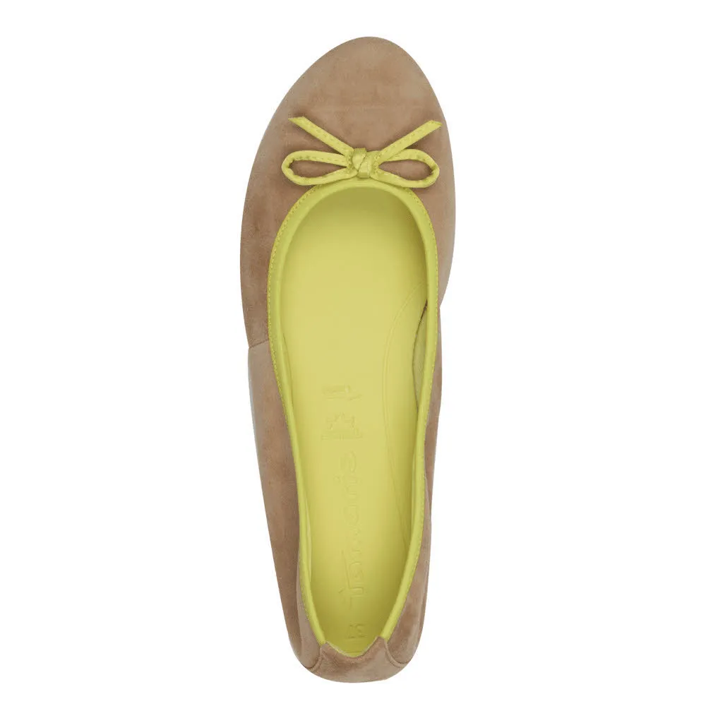 Tamaris Damen Ballerina beige