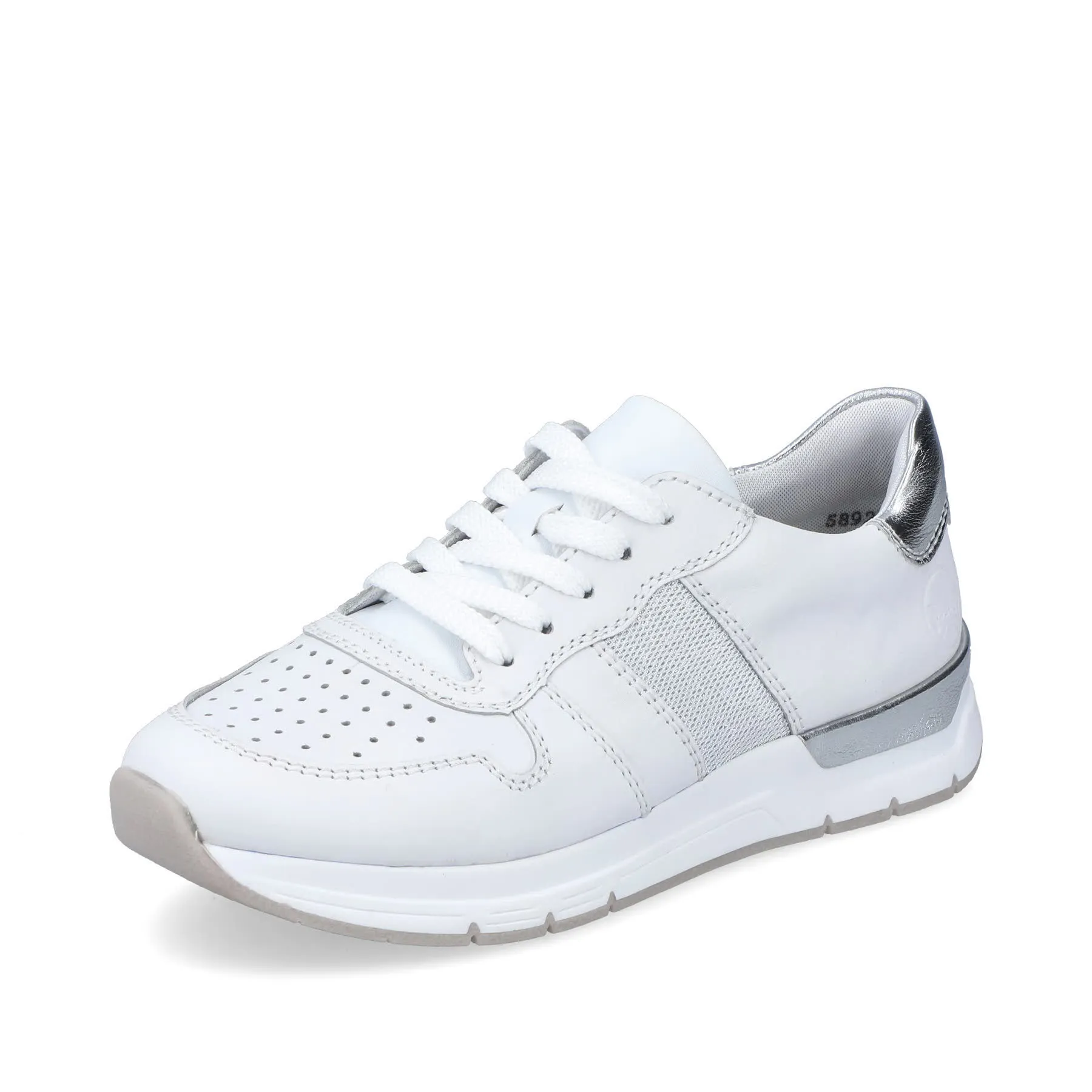Rieker Damen Sneaker Trendschuhe Modeschuhe weiß