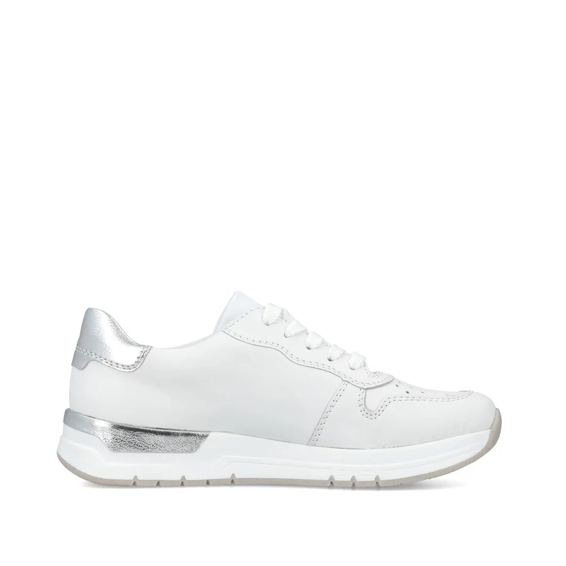 Rieker Damen Sneaker Trendschuhe Modeschuhe weiß