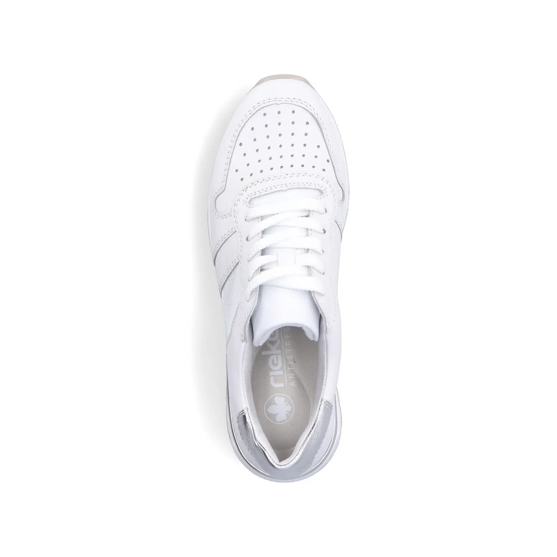 Rieker Damen Sneaker Trendschuhe Modeschuhe weiß