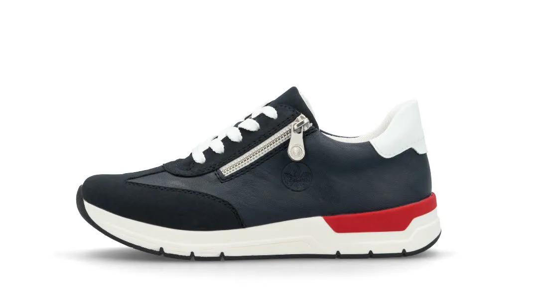 Rieker Damen Halbschuhe Sneaker dunkelblau