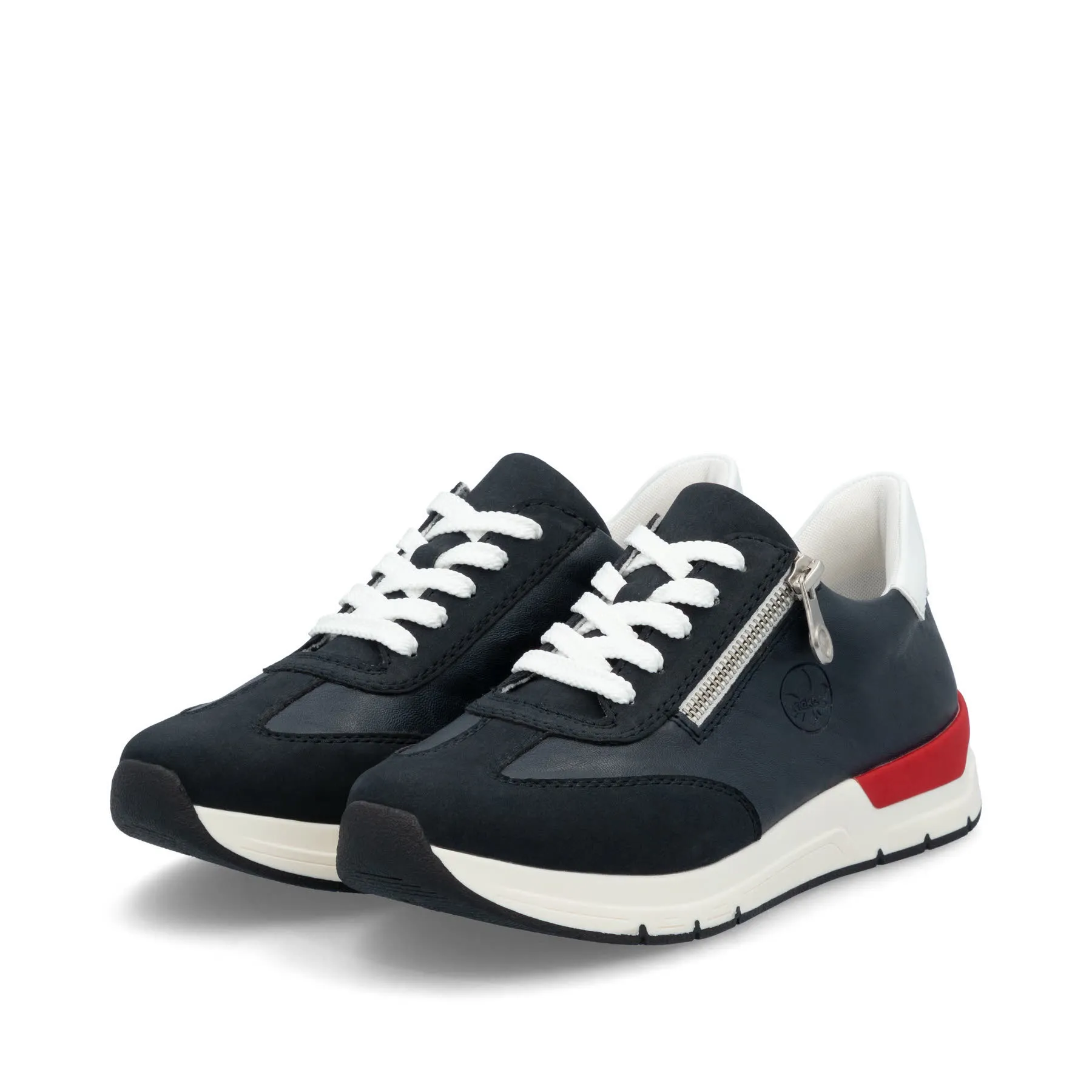 Rieker Damen Halbschuhe Sneaker dunkelblau