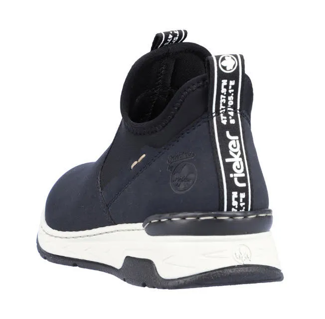Rieker HWK Damen Slipper Damen Freizeitschuhe Sneaker modisch blau