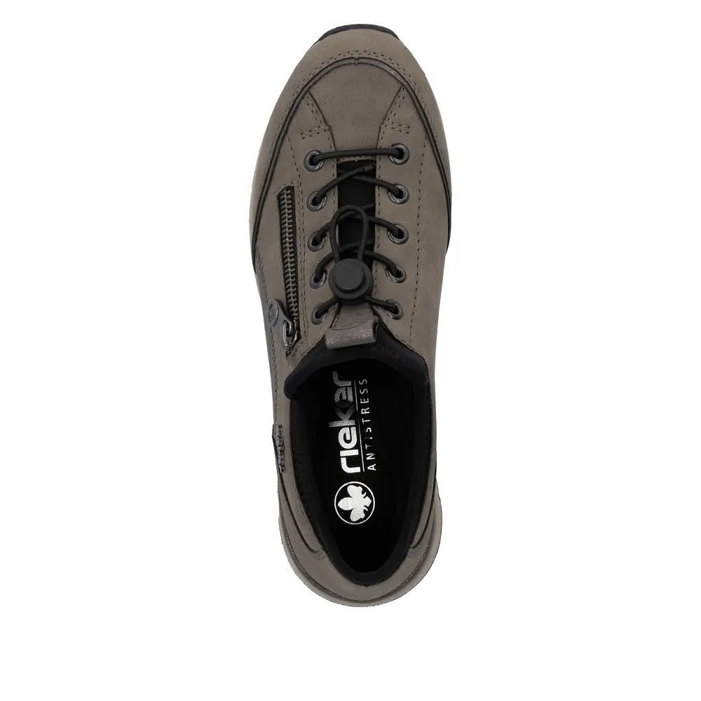 Rieker HWK Damen Halbschuhe Slipper Sneaker modisch grau