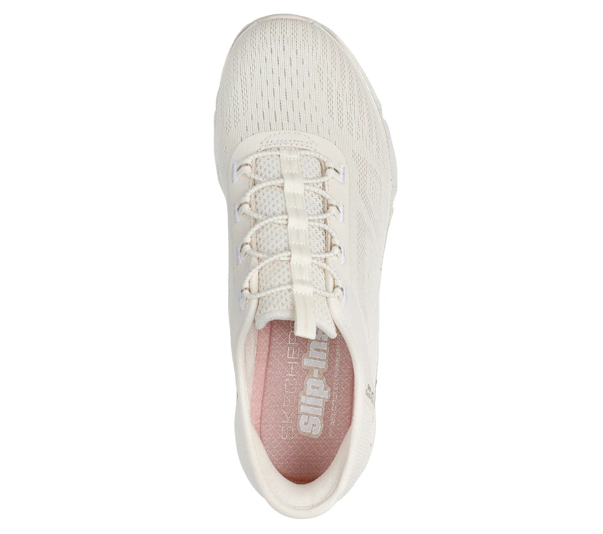 Skechers Glide-Step Gratify-Pace Sneaker Slipper Damen beige