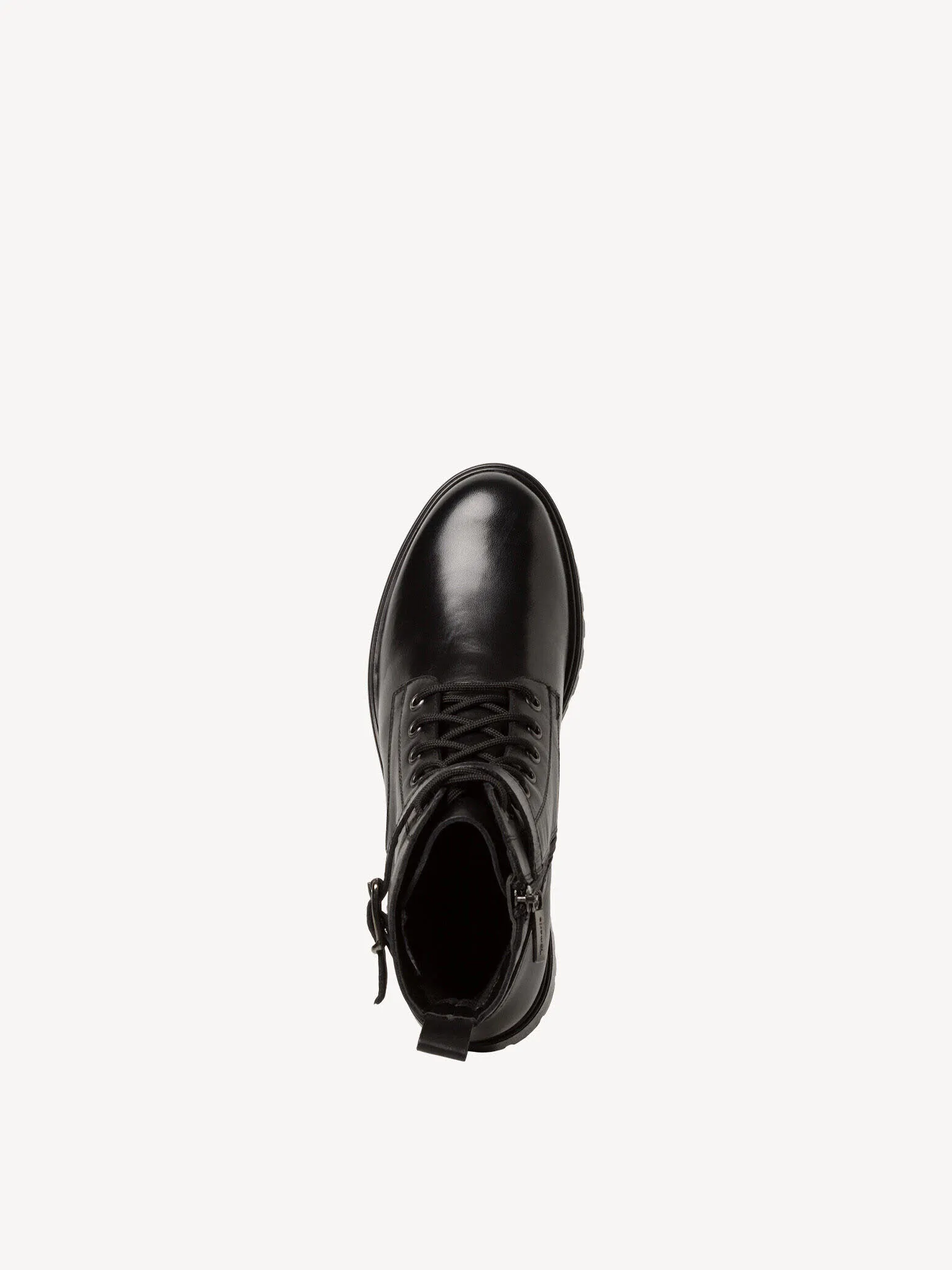 Tamaris Damen Boots Stiefelette Schnürer Leder schwarz