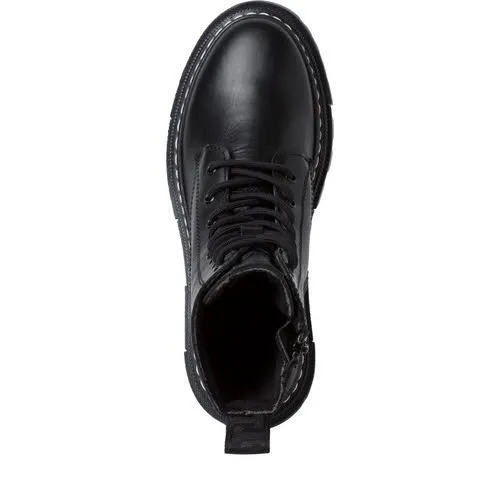Tamaris Damen Stiefeletten Schnürer Boots schwarz