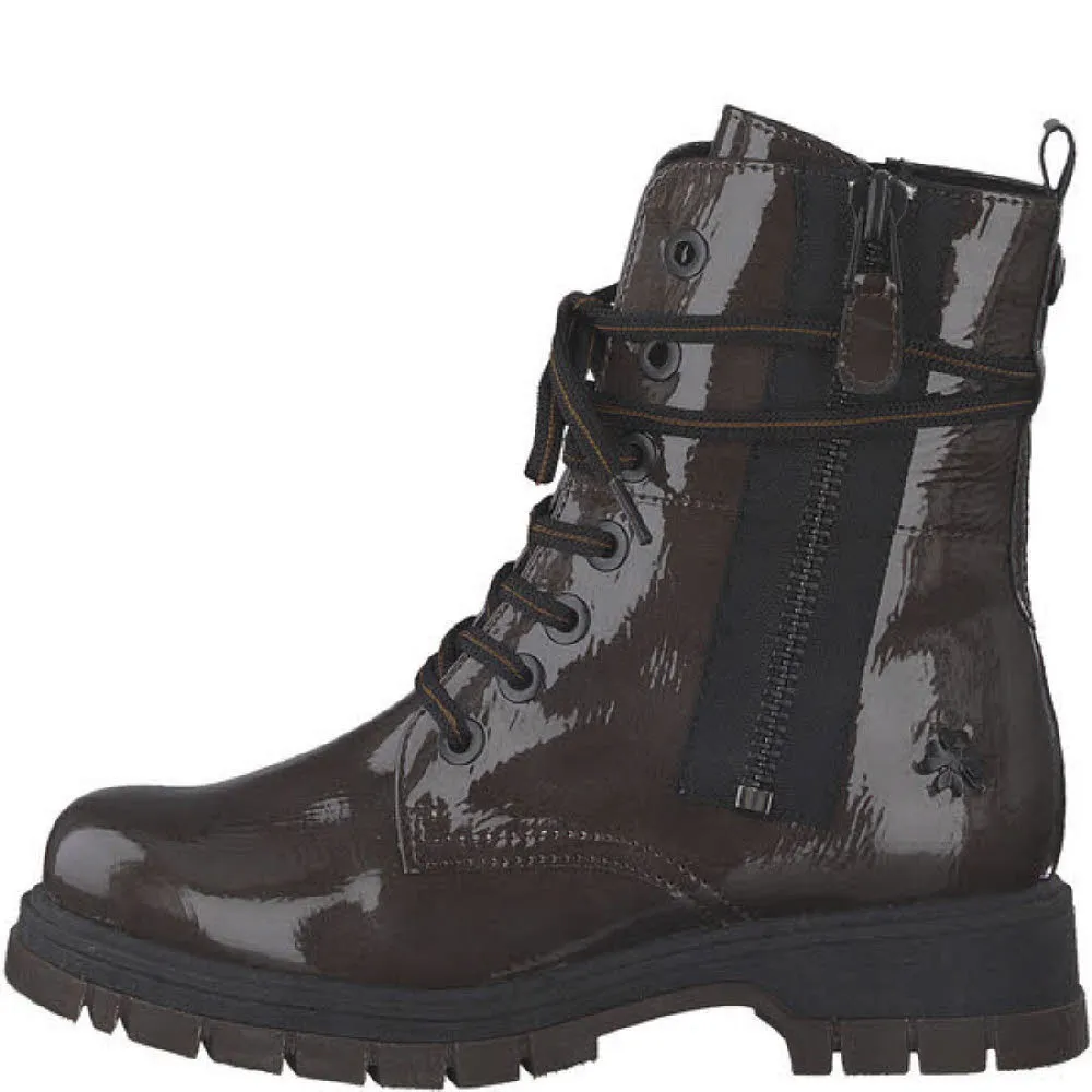 Marco Tozzi Woms Boots Damen Stiefeletten Modestiefel PEPPER MET. P. NEU