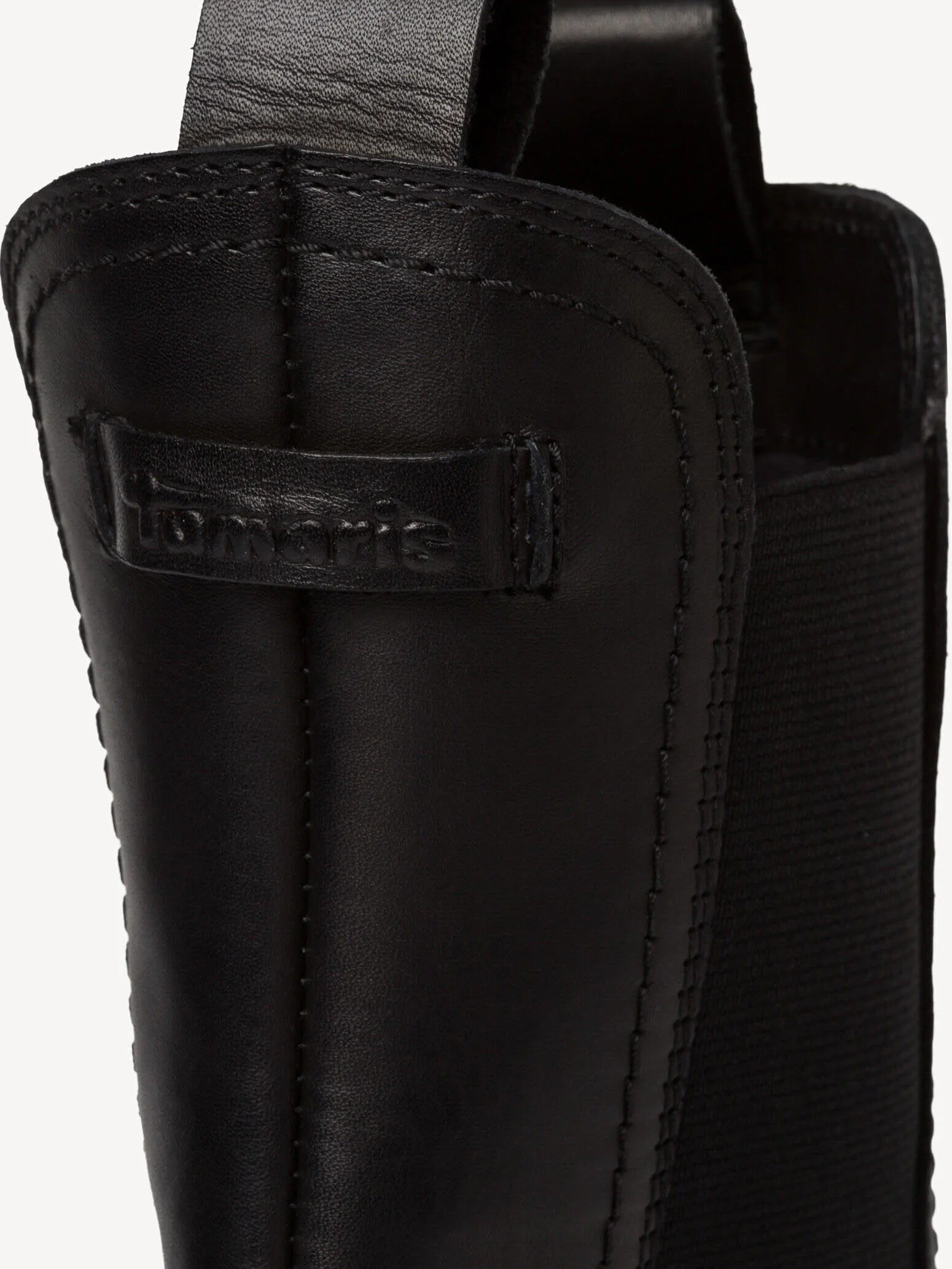 Tamaris Damen Stiefelette Chelsea Boot Leder schwarz