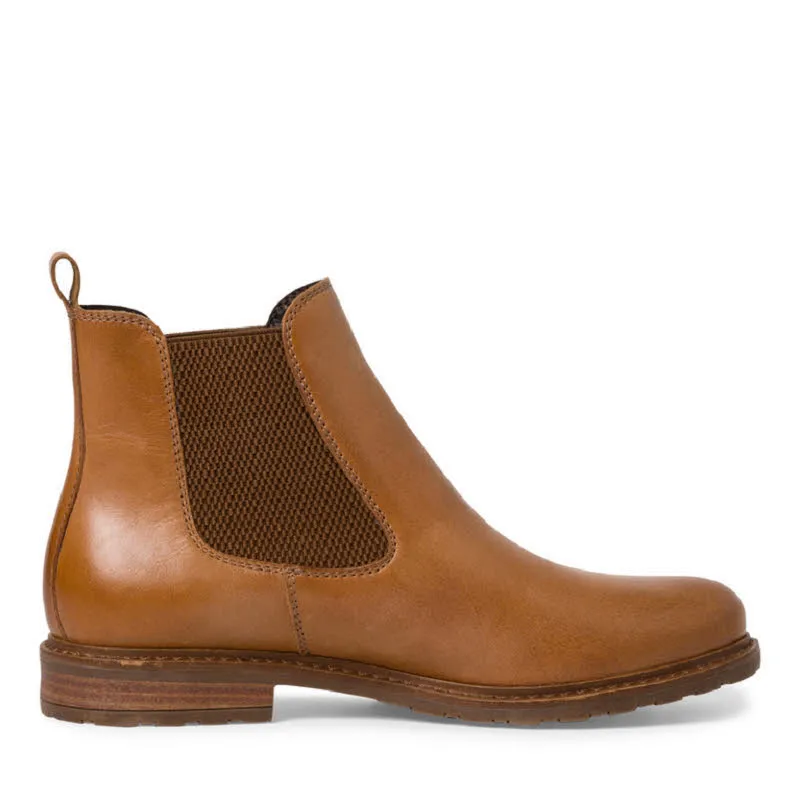 Tamaris Leder Chelsea Boot Damen Stiefel Stiefeletten braun