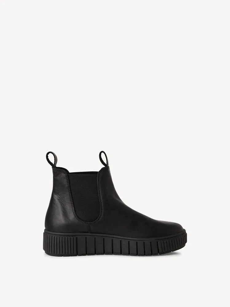 Tamaris Leder Chelsea Boot Damen Stiefel Stiefeletten schwarz