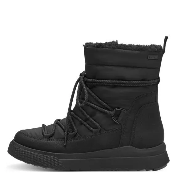 Jana Damen Boots Stiefelette Winterstiefelette schwarz