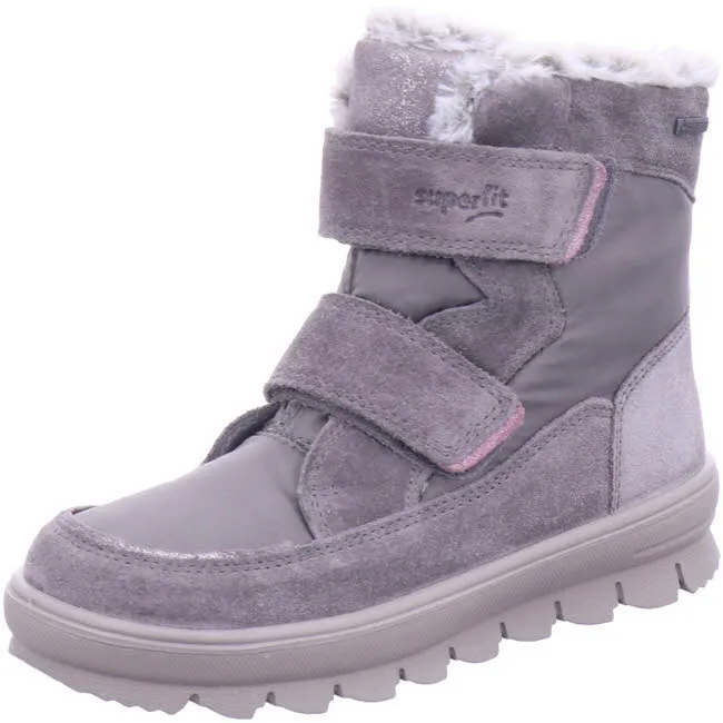 Superfit Klettstiefel Mädchen Winterstiefel Stiefeletten lila