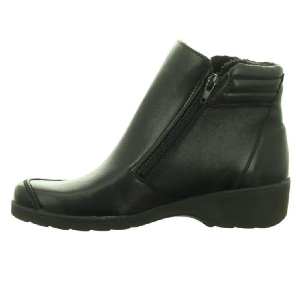 Longo Stiefelette Damen Stiefel Winterstiefelette Slipper Outdoor schwarz NEU