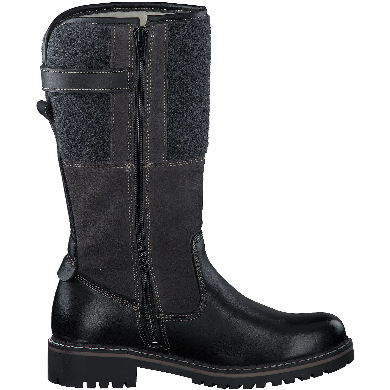 Tamaris Damen Stiefel Slipper Gefüttert Modeschuh schwarz dunkelbraun
