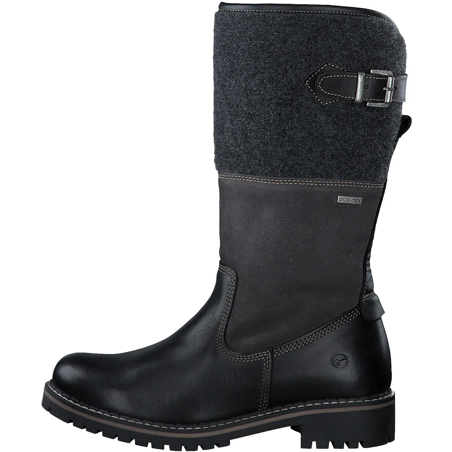 Tamaris Damen Stiefel Slipper Gefüttert Modeschuh schwarz dunkelbraun