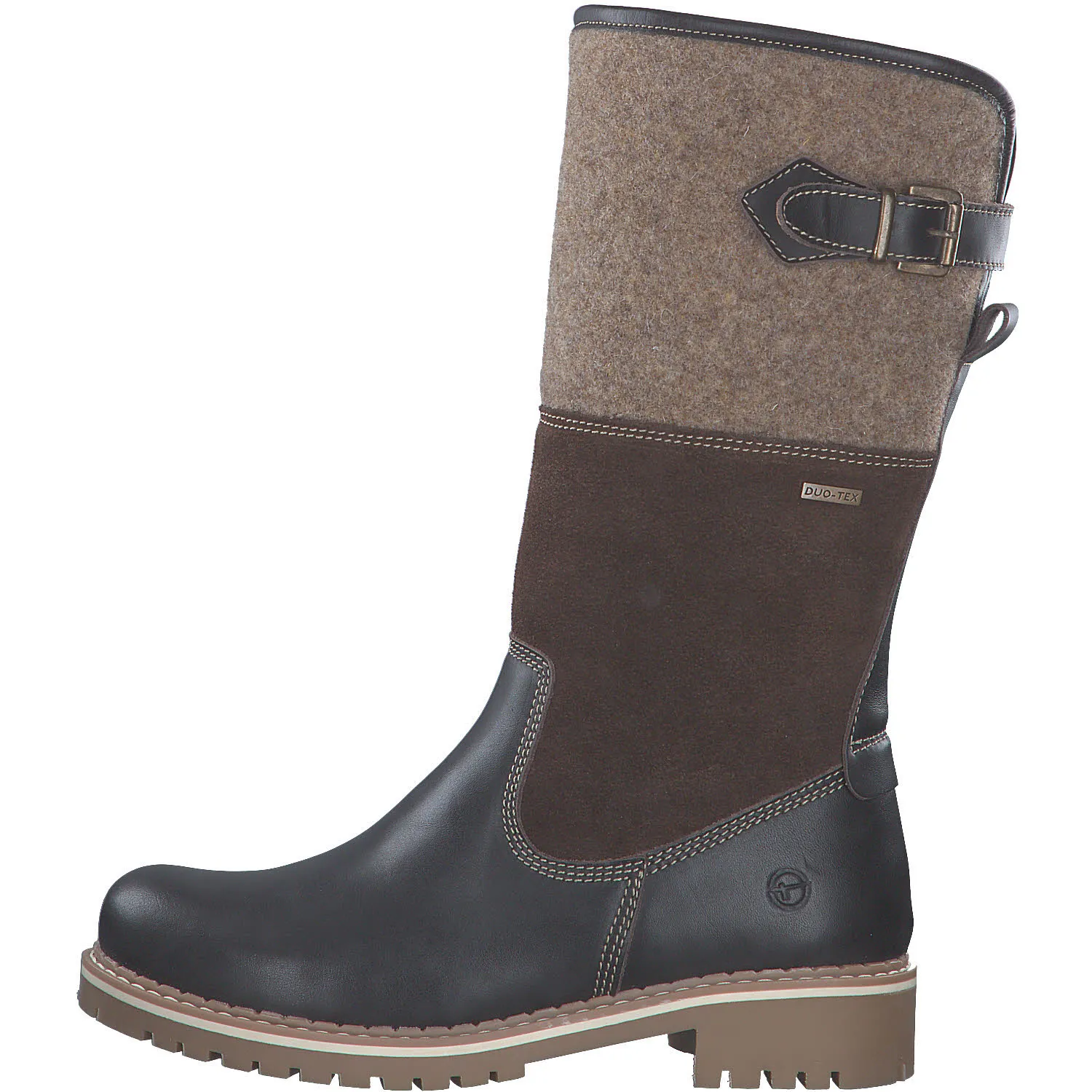 Tamaris Damen Stiefel Slipper Gefüttert Modeschuh dunkelbraun