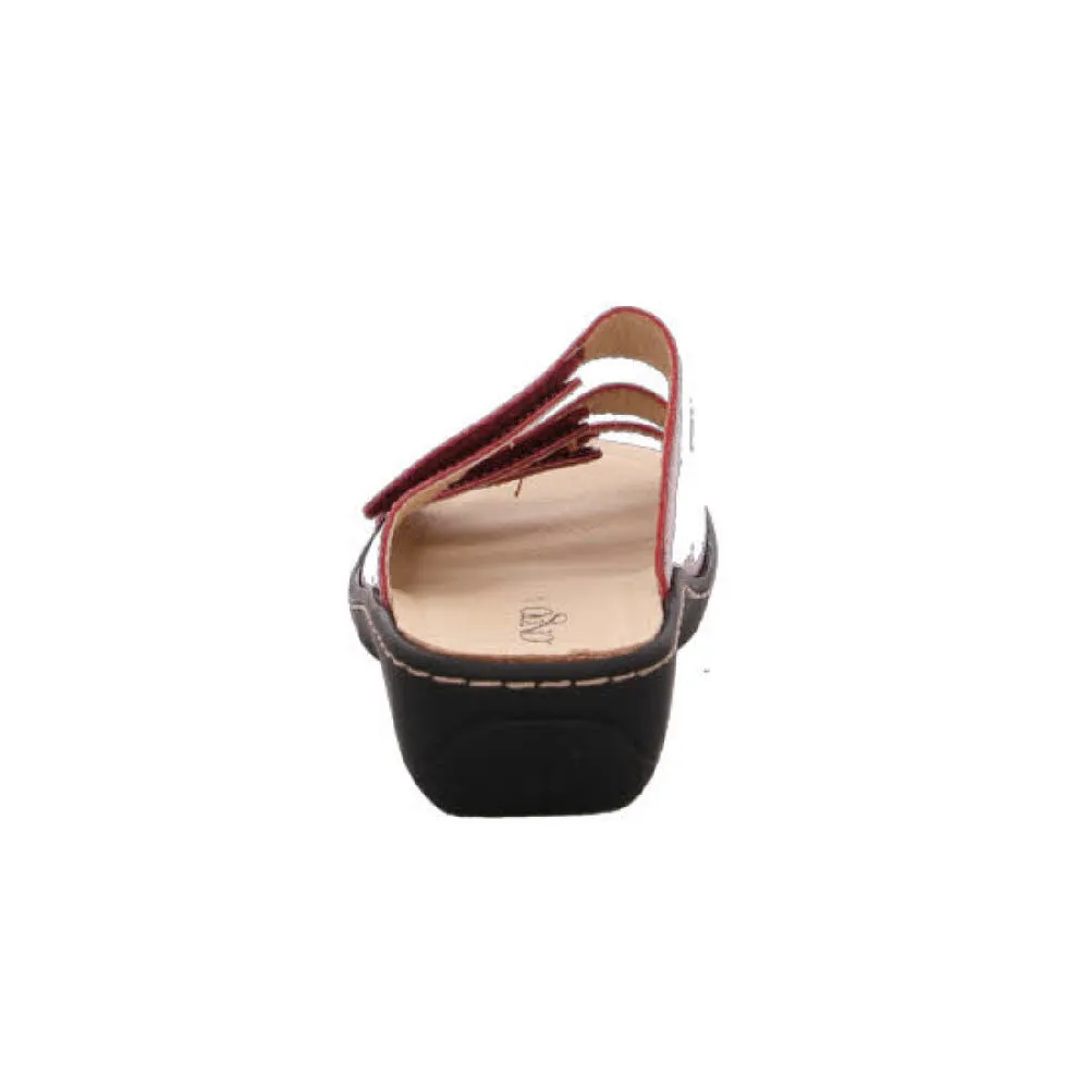 Longo Beq-Pantl-Wörishf-30 Damen Hausschuhe Pantoletten Sandalen rot NEU