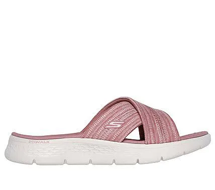 Skechers GO WALK Flex Sandal - Impressed Damen Sandale Flip Flop pink