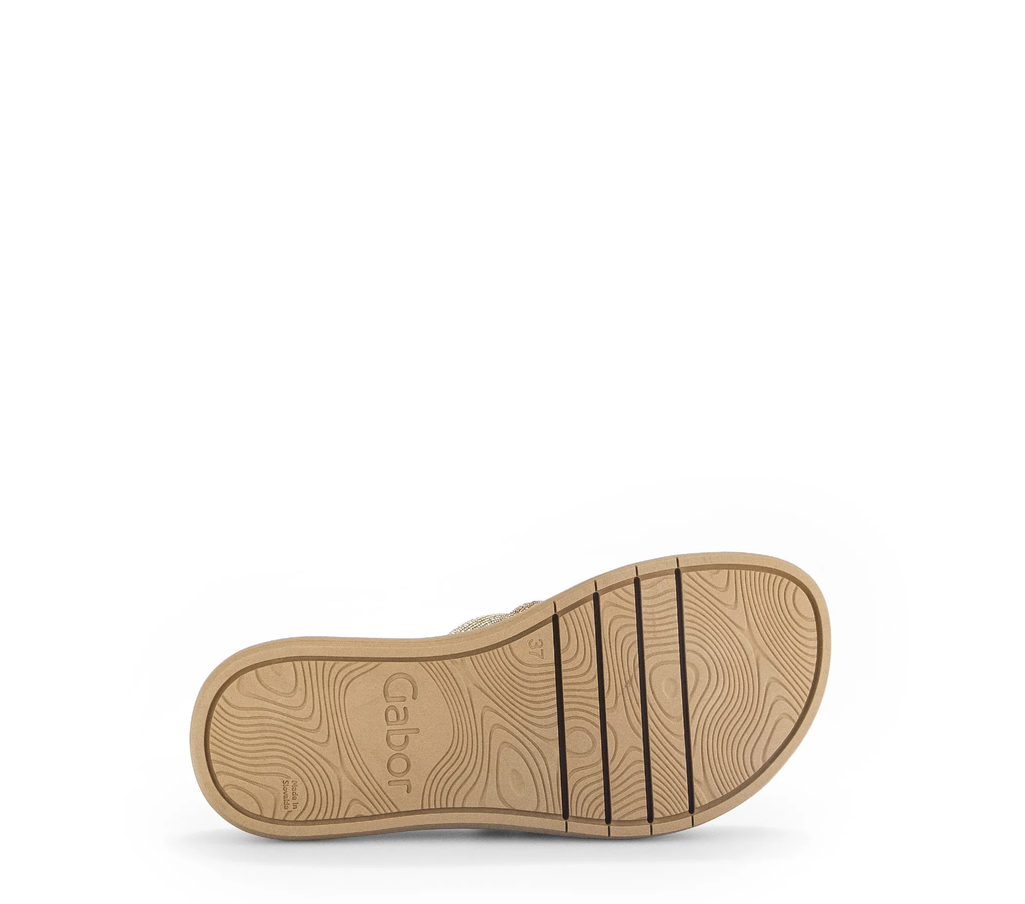 Gabor Damen Strass HT Pantolette gold combi beige