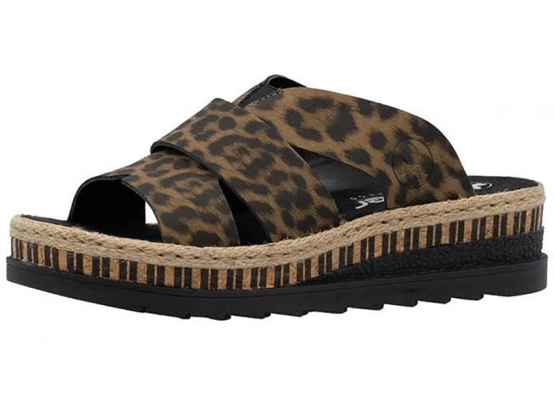 Rieker FSK Damen Sandalen Pantoletten braun