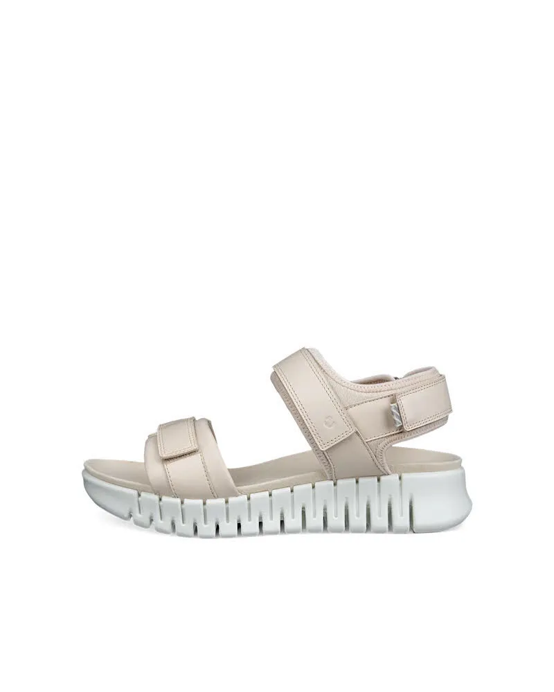 ECCO GRUUV SOL LEA Damen Sandalen Modeschuhe beige
