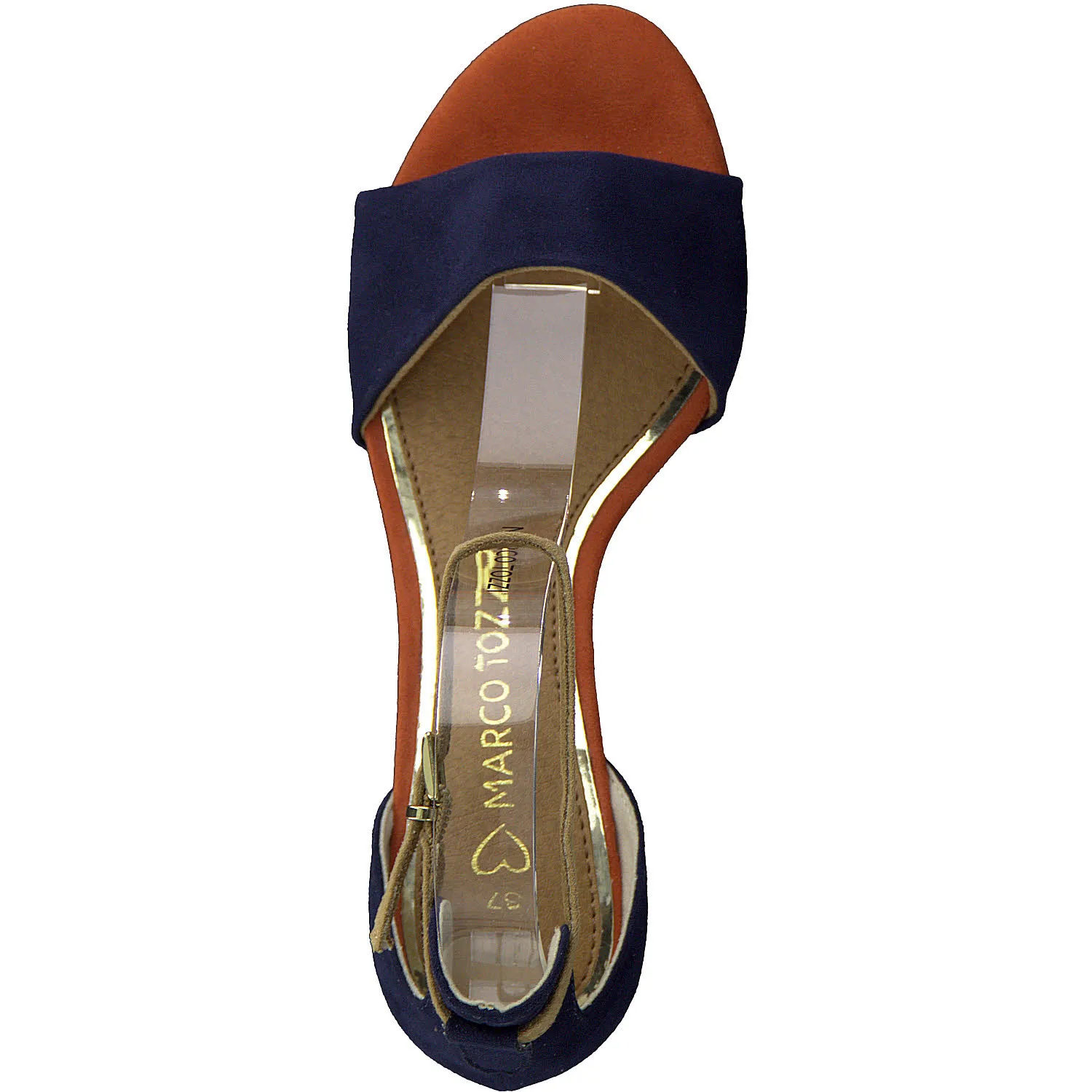 Marco Tozzi Damen Sandalette blau