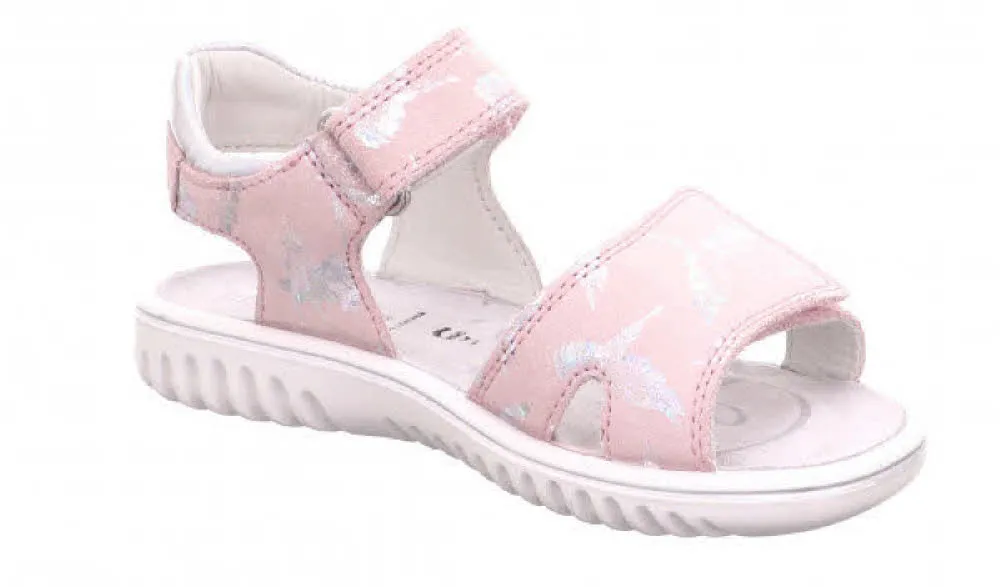 Superfit SPARKLE Mädchen Sandale mit Klettverschluss rosa/silber NEU