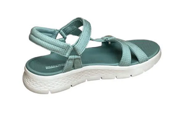 Skechers GO WALK Flex Sandal - Subline Damen Sandalette grün