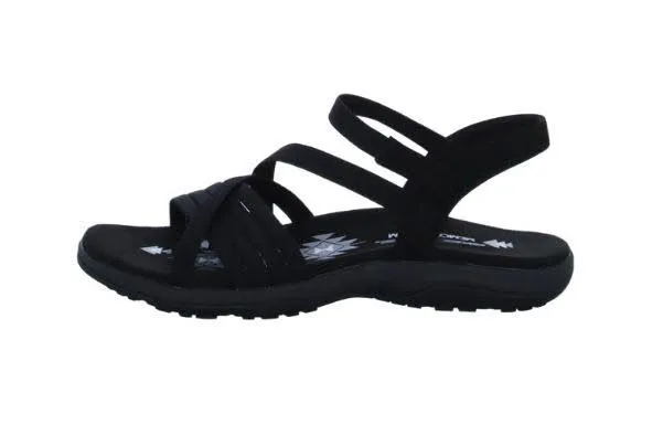 Skechers REGGAE SLIM Damen Sandalette schwarz