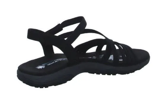 Skechers REGGAE SLIM Damen Sandalette schwarz